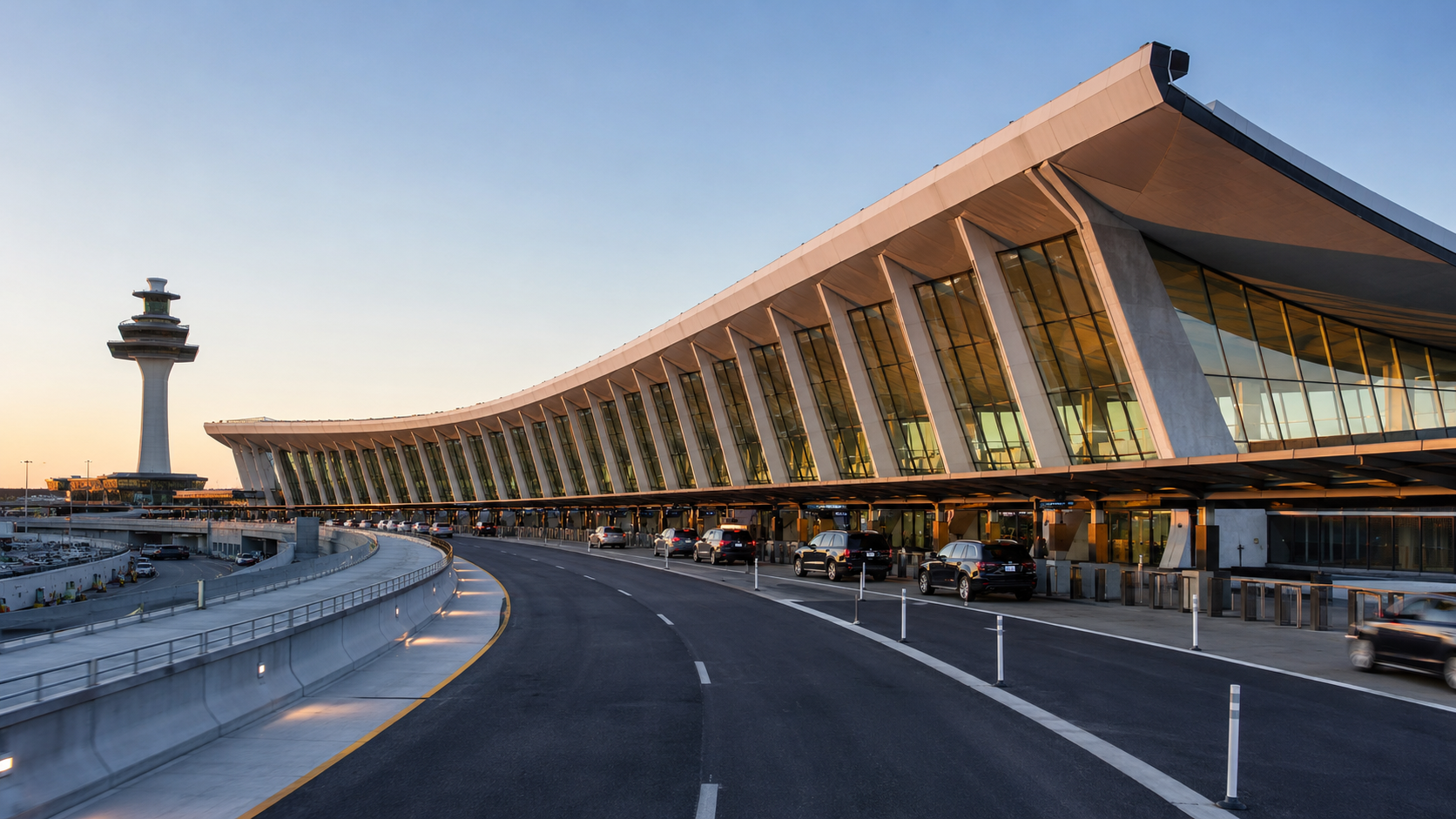 Illustrated local card image for Washington Dulles International Airport.