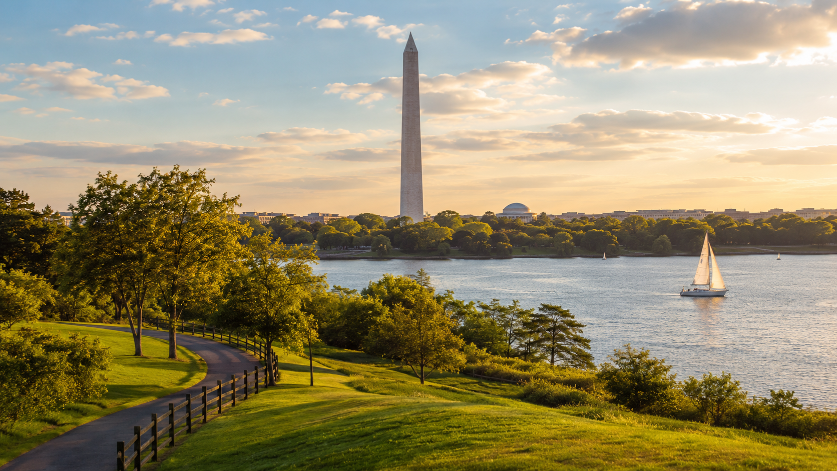 Illustrated local card image for Popular Places in VA, MD, DC.