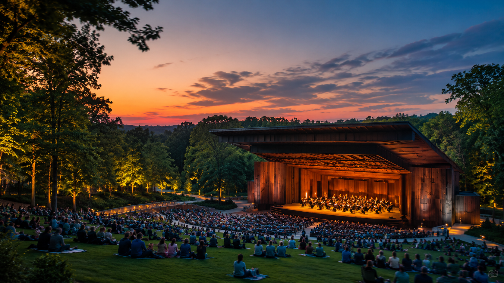 Illustrated local card image for Wolf Trap National Park.