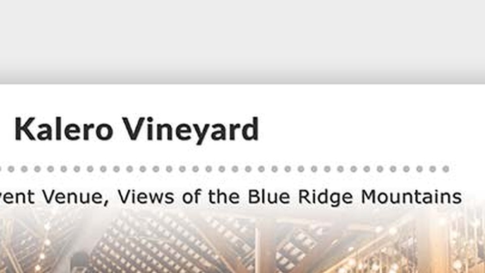 Popular card image for Kalero Vineyard